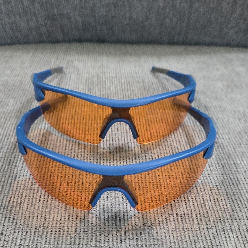BattleVision Storm Blue and Orange Sports Sunglasses, 2 Pair - Picture 7 of 7